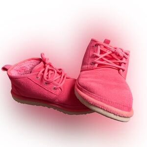 UGG Neumel Lace-Up Boots | Pink & Brown | Bundle Deal